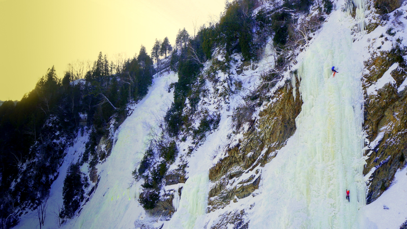 Illustration for article titled Climbing Quebec’s Frozen Waterfalls